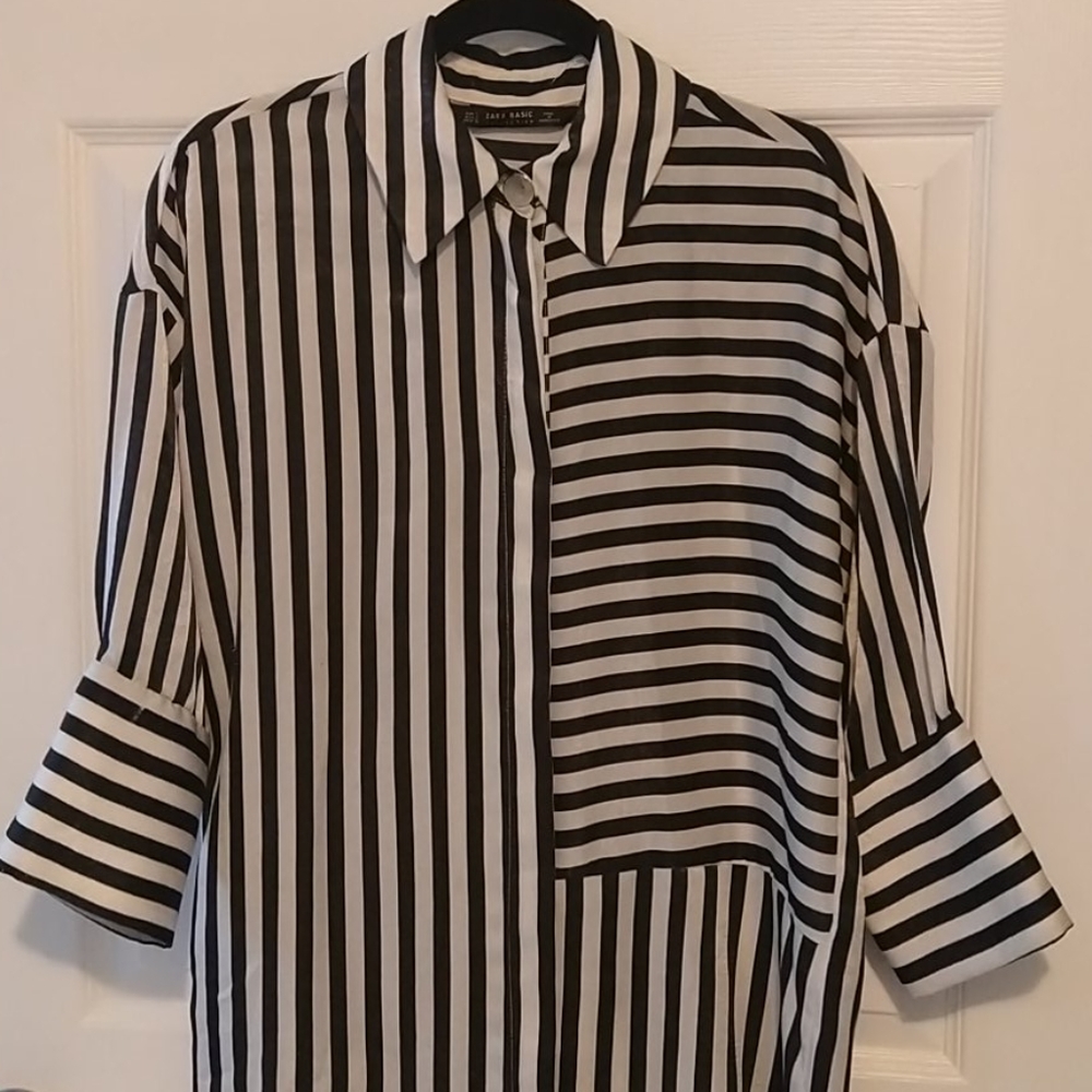 Zara Basic collection Shirt dress .